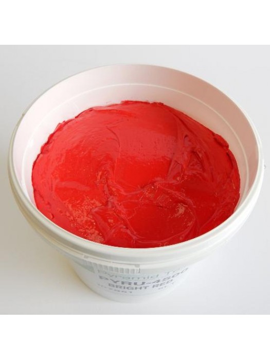 Quality Pyramid brand plastisol ink in Bright Red